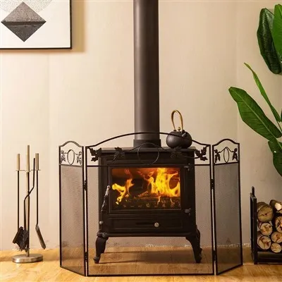 Good Shape Log Burning Fireplace