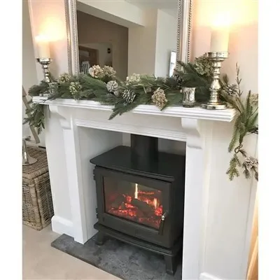 Good Shape Log Burning Fireplace